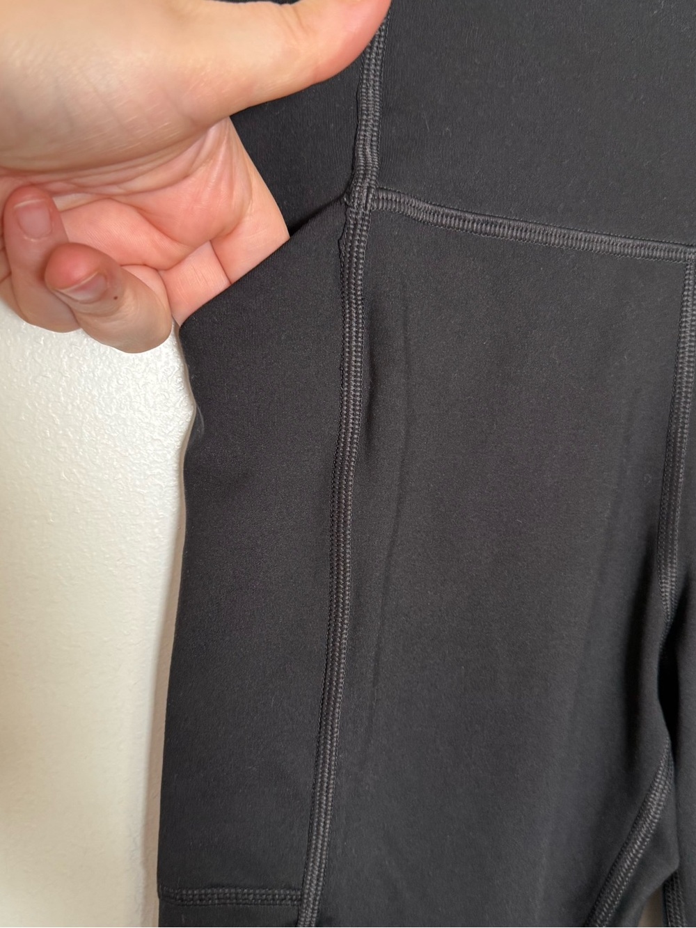 Girlfriend Collective Leggings S Black High Rise Pockets Gym Yoga Workout 4024 - Picture 4 of 11